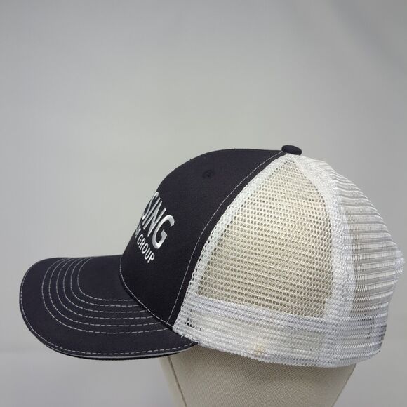 Lansing Trade Group Idaho Strapback Trucker Hat Black One Size Mesh Back - Picture 3 of 8